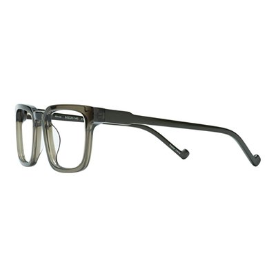 Anna Reading Glasses - Transparent Khaki/Solid Green