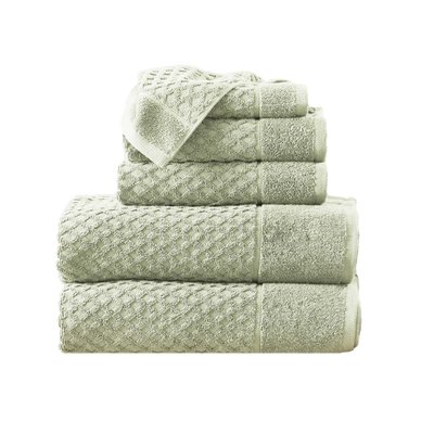 Waffle Towels (6 Piece Set) - Pale Green