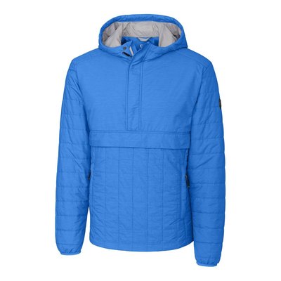 Rainier Primaloft Eco Insulated Popover Jacket - Blue Melange