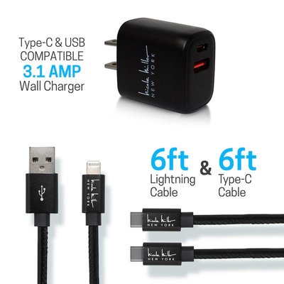 Universal Rapid Charging (3-Piece Bundle) - Black