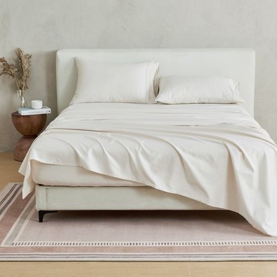 100% Cotton Sateen Sheet Set - Natural