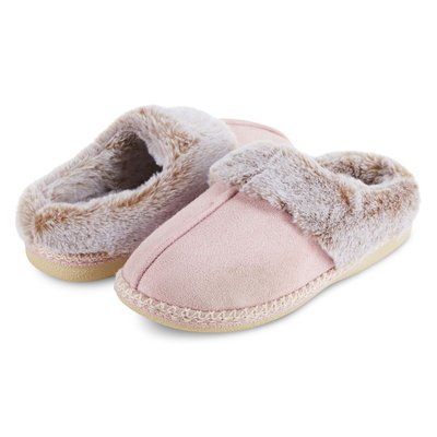 Women's Microsuede Indoor/Outdoor Slippers - Pink