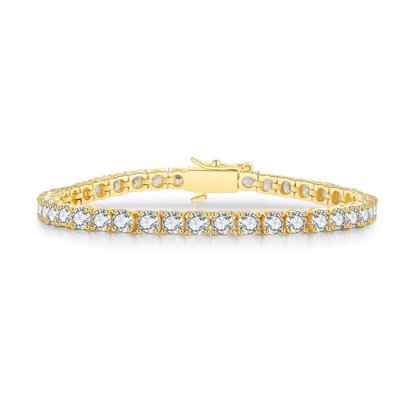 CZ Tennis Bracelet Eternity - 14K Gold