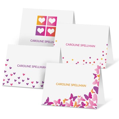 Folded Note Card Collection - Playful Pink