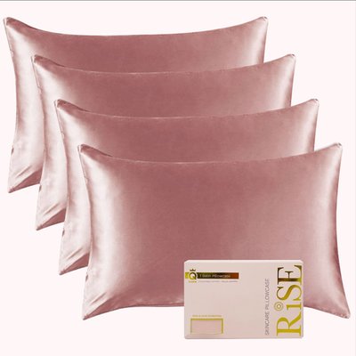 Satin Pillowcase (4 Pack) - Soft Rose
