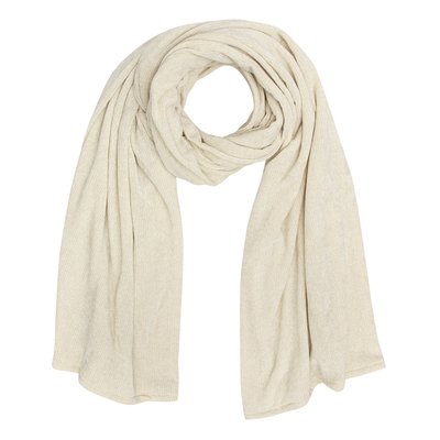 The Chenille Blanket Scarf - Crème