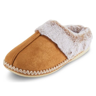 Women's Microsuede Indoor/Outdoor Slippers - Chestnut