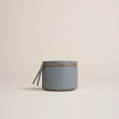 Globetrotter Round Jewelry Case - Lagoon Bue