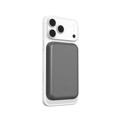Leather Power Bank - Grey