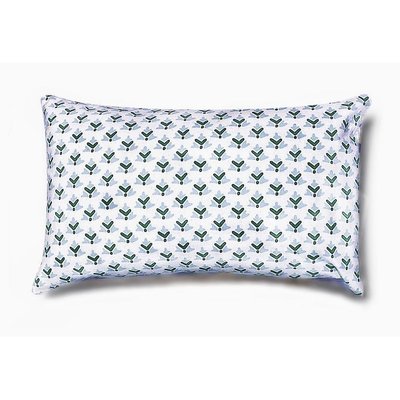 Rectangle Pillow Cover - Blue/Green Geo Pattern