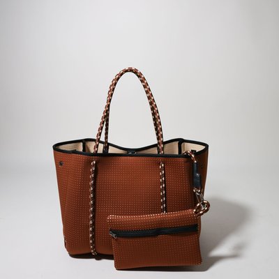 Tote with Pouch - Toffee