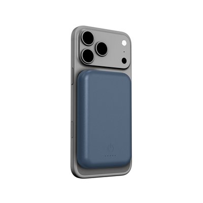 Leather Power Bank - Navy