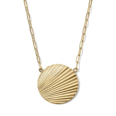 Fluted 18” Coin Necklace