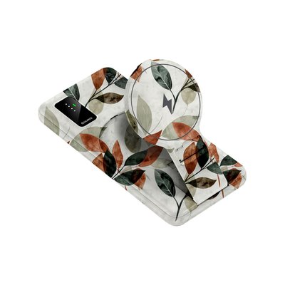 Wireless Charging Battery & Stand - Autumn Leaves