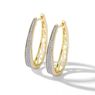 Valora Essence Hoop Earrings - 14k Gold