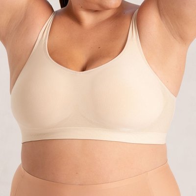 Everyday Comfort Straps Wireless Shaping Bra - Chai