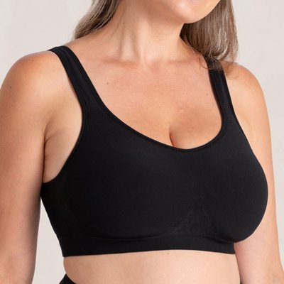 Everyday Comfort Straps Wireless Shaping Bra - Black