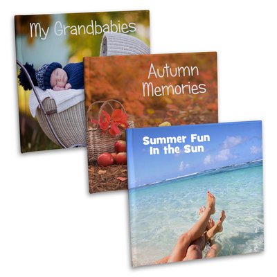 Personalized Custom Cover 20 Page Photobook -8 1/2 x 11/S1
