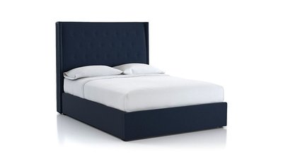 Ronin Tufted Wingback Headboard with Gas-Lift Base