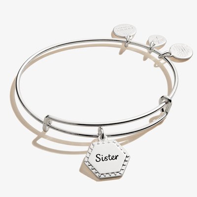 Sister, 'woven Together' Charm Bangle