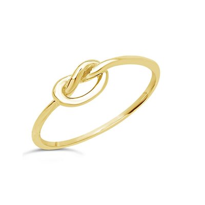 Sterling Silver Thin Love Knot Ring