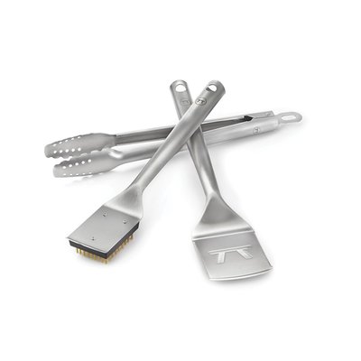 Lux 3Pc Set(Spatla,Tong&Brush)