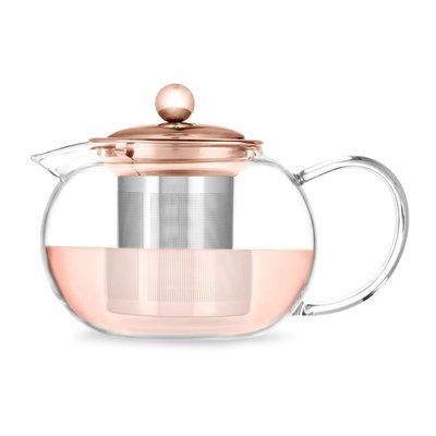 Candace™ Rose Gold Glass Teapot & Infuser