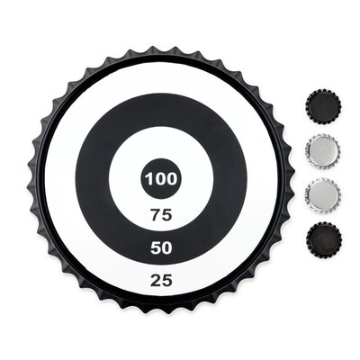 Bullseye Magnetic Bottle Cap Target Game