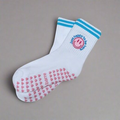 Just Happy To Be Here Grip Sock