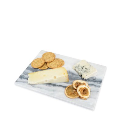 Elegance: Rectangular Marble Cheeseboard in Gray