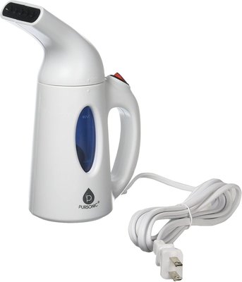 Pursonic 130ml Handheld Fabric Fast Heat-up Powerful Travel Clothes Portable Garment Steamer, White