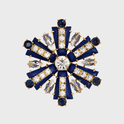 Starburst brooch, lapis