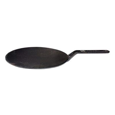 Cast Iron Roti Tawa for Cooking, Pre-Seasoned Tawa Pan with 5.5 Inch Handle, Heavy Duty Dosa, Chapati, Roti Maker, 10 Inch
