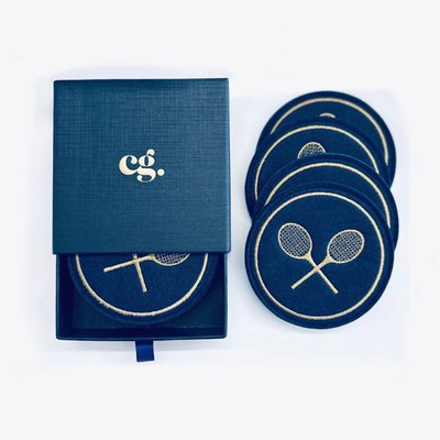 Great Serve Felt Embroidered Coaster