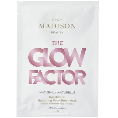 The Glow Factor Rosehip Seed Oil Hydrating Face Sheet Mask - Single Mask