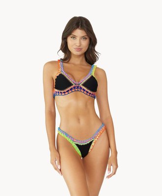 Ferrarini By Pq Swim Black Crochet Bottom