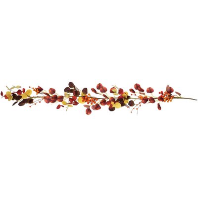 5' x 8" Berries and Leaves Artificial Fall Harvest Garland, Unlit