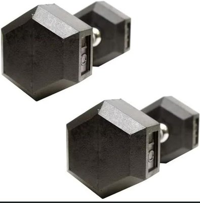 Barbell Rubber encased Hex Dumbbell Weights