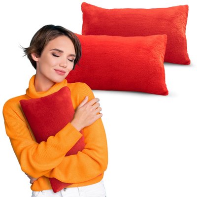 Microsherpa Decorative Throw Pillow Set, Ultra Soft Plush Accent - 2 Pack