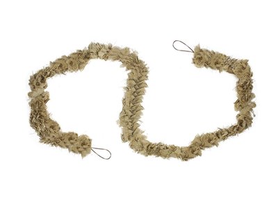7.75' x 4" Gold Natural Jute Bow Artificial Christmas Garland - Unlit
