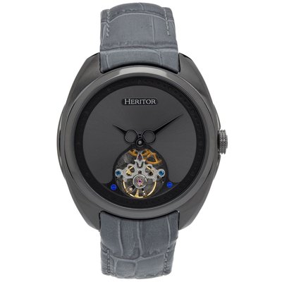 Roman Semi-skeleton Leather-band Watch