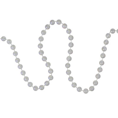 Shiny Beaded Christmas Garland -15' x .25" - Iridescent - Unlit