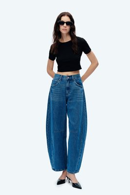 Katia Tailored Barrel Leg Denim Jeans