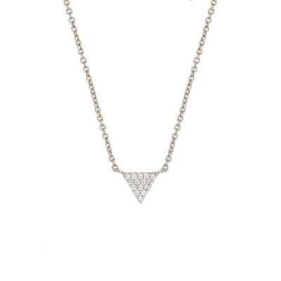 Lupine Women's 18k Gold Plated Triangle Fashion Necklace