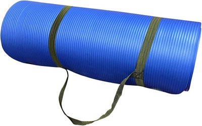 Extra Thick 1/2" Yoga Mat, Non-Slip, with Strap