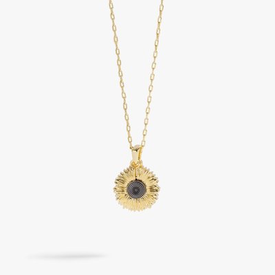 Sunflower Mantra Necklace