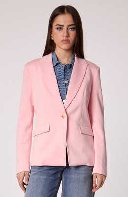 Helen Blazer With Removable Denim Insert - Pink