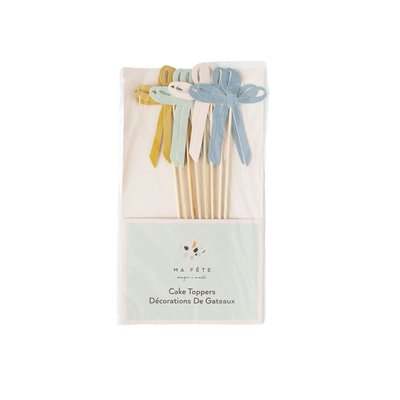 Ma Fete Ribbon Cupcake / Cake Paper Toppers (Pack 8)