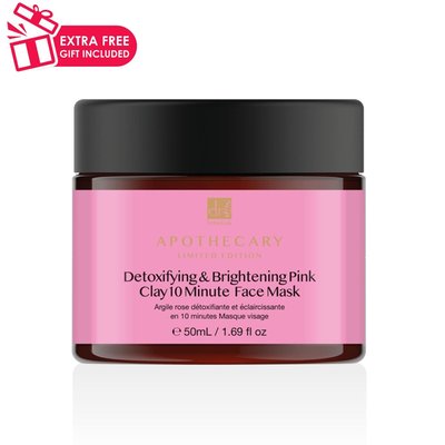 Dr Botanicals Detoxifying & Brightening Pink Clay 10 Minute Face Mask 50ml