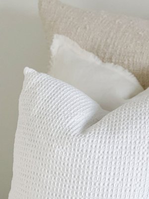 Cool Cotton Waffle Weave Pillow